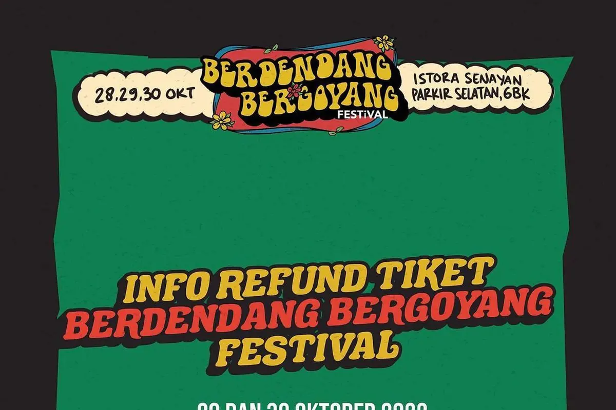 Berdendang Bergoyang Festival 2022 Janjikan pengembalian Uang Tiket 100 Persen, Simak Panduannya
