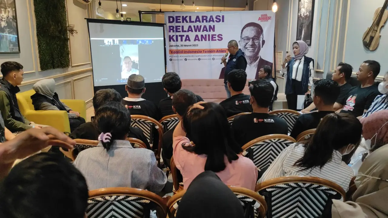 Deklarasi relawan Anies KITA di Jakarta. (Istimewa)