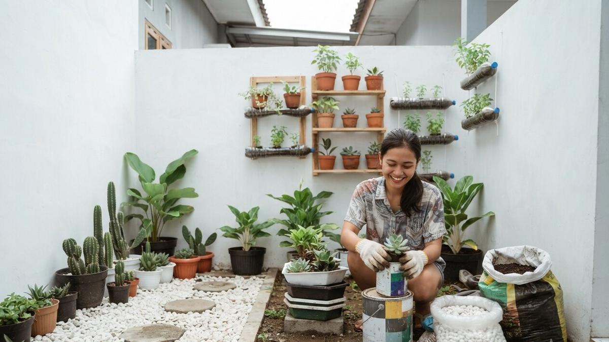 Cara Membuat Taman di Rumah dari Nol, Panduan Lengkap agar Asri, Sejuk, dan Mudah Dirawat