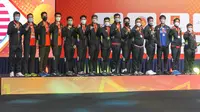 Tim bulutangkis putra Indonesia di Kejuaraan Bulutangkis Asia Beregu 2022. (PBSI).