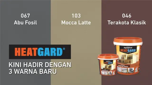 Bebas Panas Rembes Beres dengan Warna Baru Cat Penolak Panas