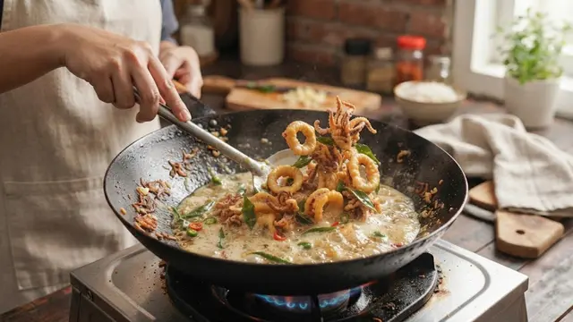 Resep Cumi Crispy Telur Asin