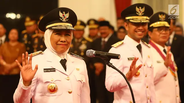 Sah, Khofifah-Emil Jabat Gubernur dan Wakil Gubernur Jatim