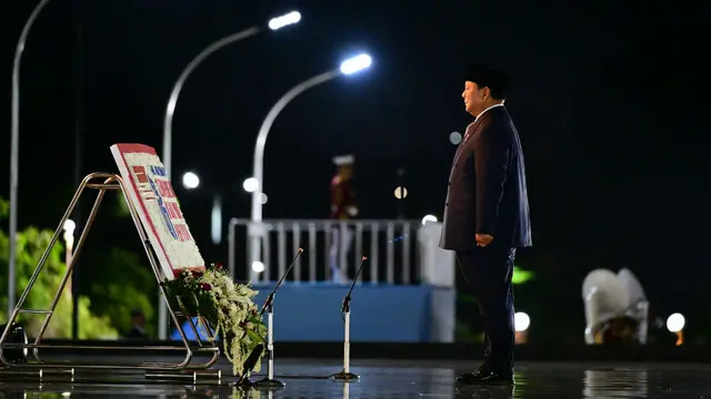 Presiden Prabowo Subianto memimpin upacara ziarah nasional dan renungan suci dalam rangka memperingati Hari Pahlawan 10 November 2025.