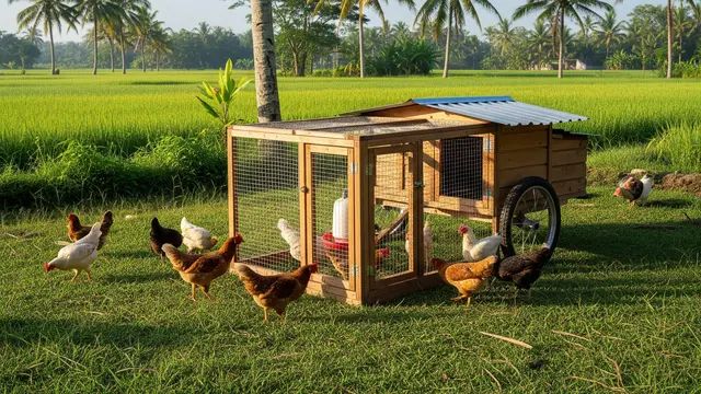 Kandang Ayam Sistem Knock Down Mudah Bongkar Pasang