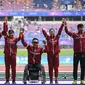Tim para-atletik Indonesia yang berlaga di Asian Para Games 2022 Hangzhou. (Dok NPC Indonesia)