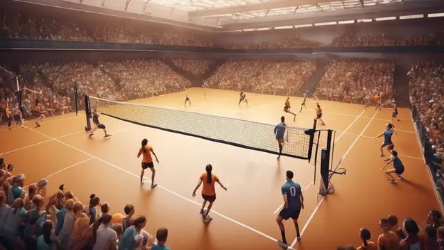 ukuran lapangan bola voli adalah