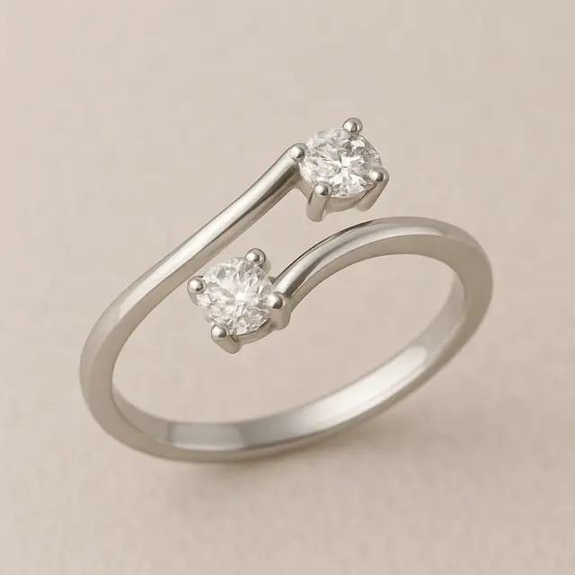 Model Cincin Emas Putih Wanita