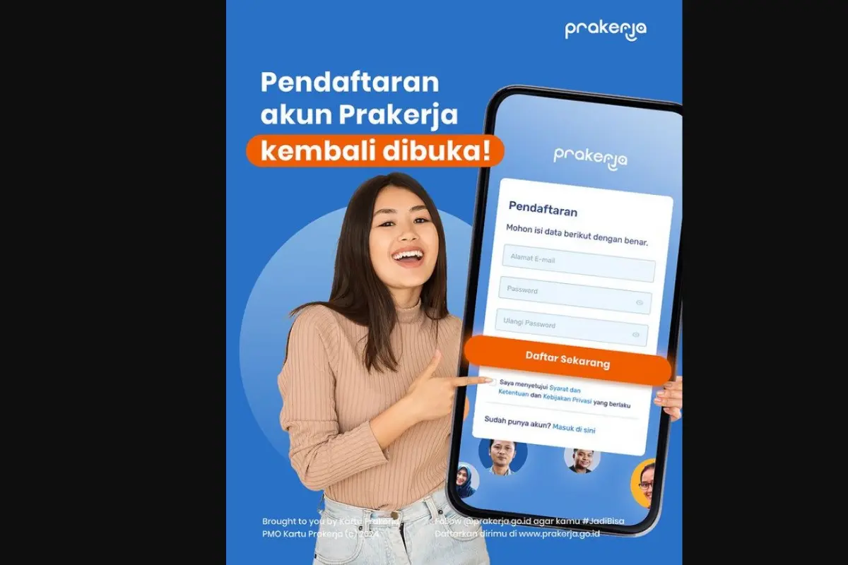 Pendaftaran program Kartu Prakerja sudah kembali dibuka pada Rabu 3 Januari 2024. Hal tersebut diumumkan melalui akun sosial media Instagram resmi @prakerja.go.id.