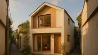Desain Rumah Japandi di Gang Sempit (created by AI)