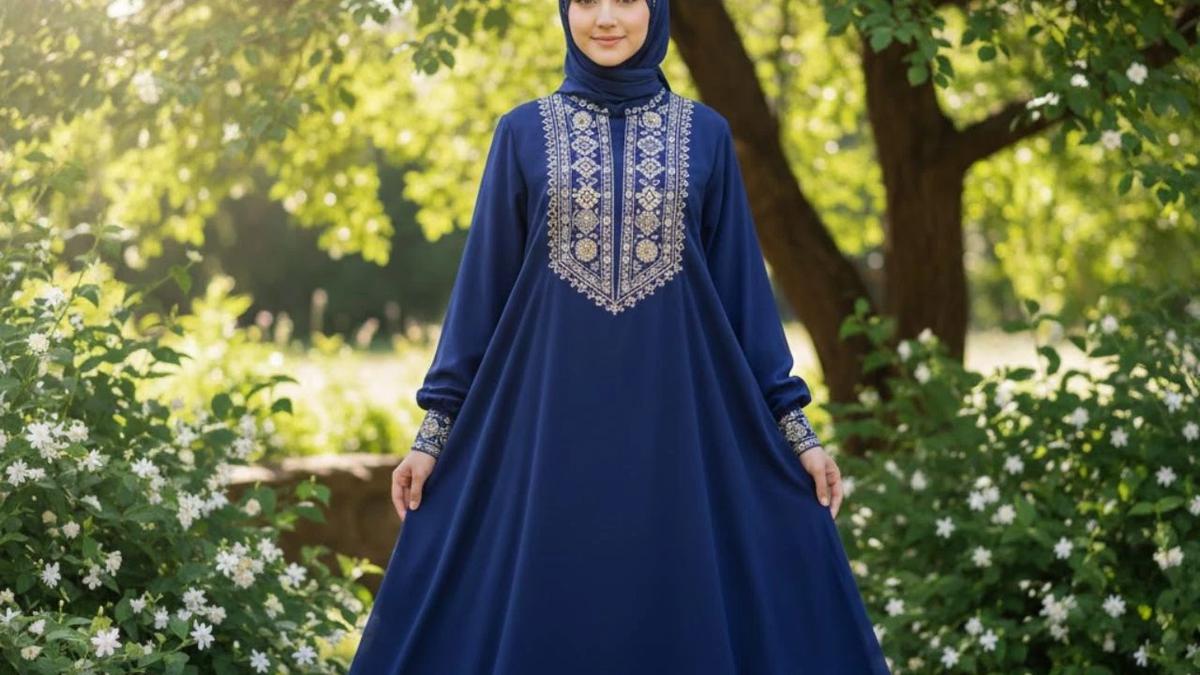 ilustrasi gamis remaja