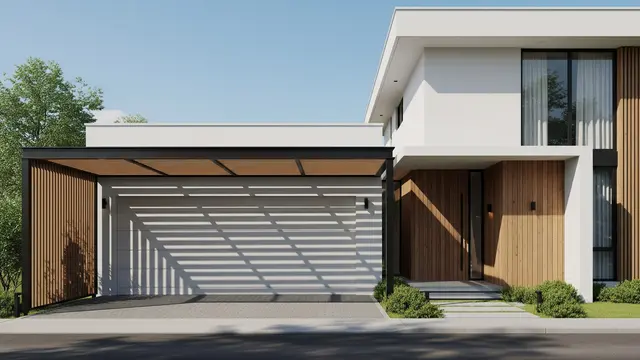 Model Garasi Depan Rumah Minimalis (Image by Gemini AI)