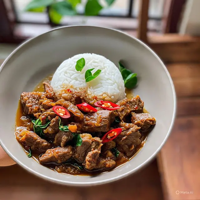 Asam Padeh Daging Sapi Tanpa Santan