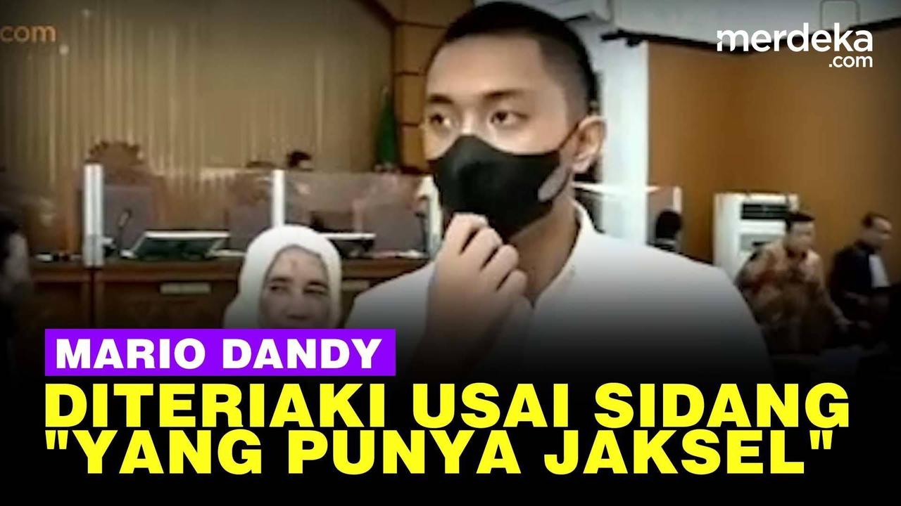 VIDEO: Mario Dandy Diteriaki Usai Sidang, "Woi Yang Punya Jaksel!"
