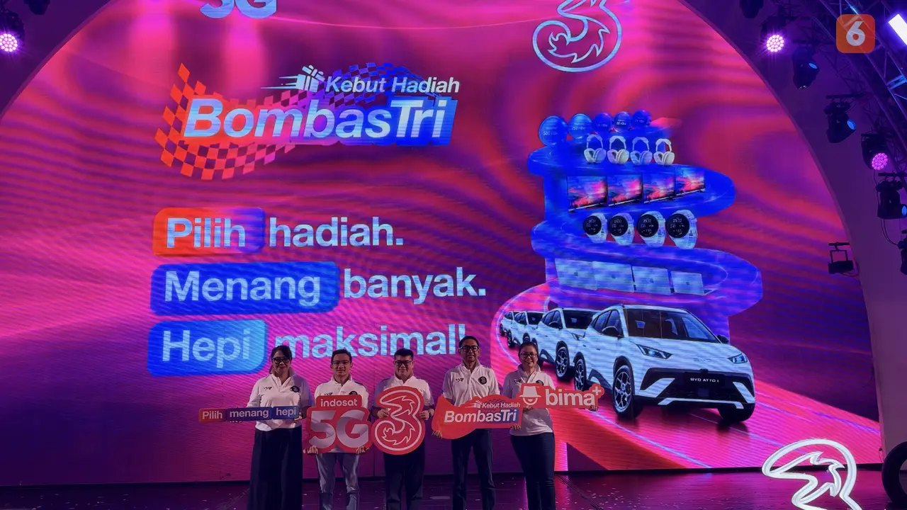 Indosat Ooredoo Hutchison meresmikan program BombasTri 2026. Liputan6.com/Iskandar