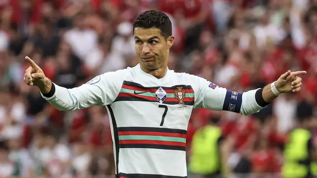Foto Piala Eropa: Sebaran 11 Gol Cristiano Ronaldo di 5 Edisi Piala Eropa yang Lampaui Rekor Michel Platini