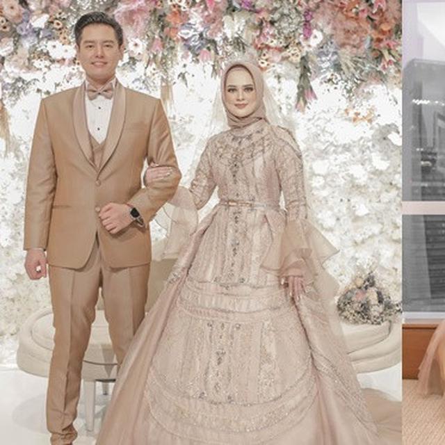 5 Potret Detail Gaun Pengantin Cut Meyriska Bertabur 300 Kristal Swarovski Hot Liputan6 Com Bagi wanita muslimah berhijab, menyiapkan gaun pengantin muslimah mewah adalah hal wajib yang tak boleh dilewatkan. 5 potret detail gaun pengantin cut