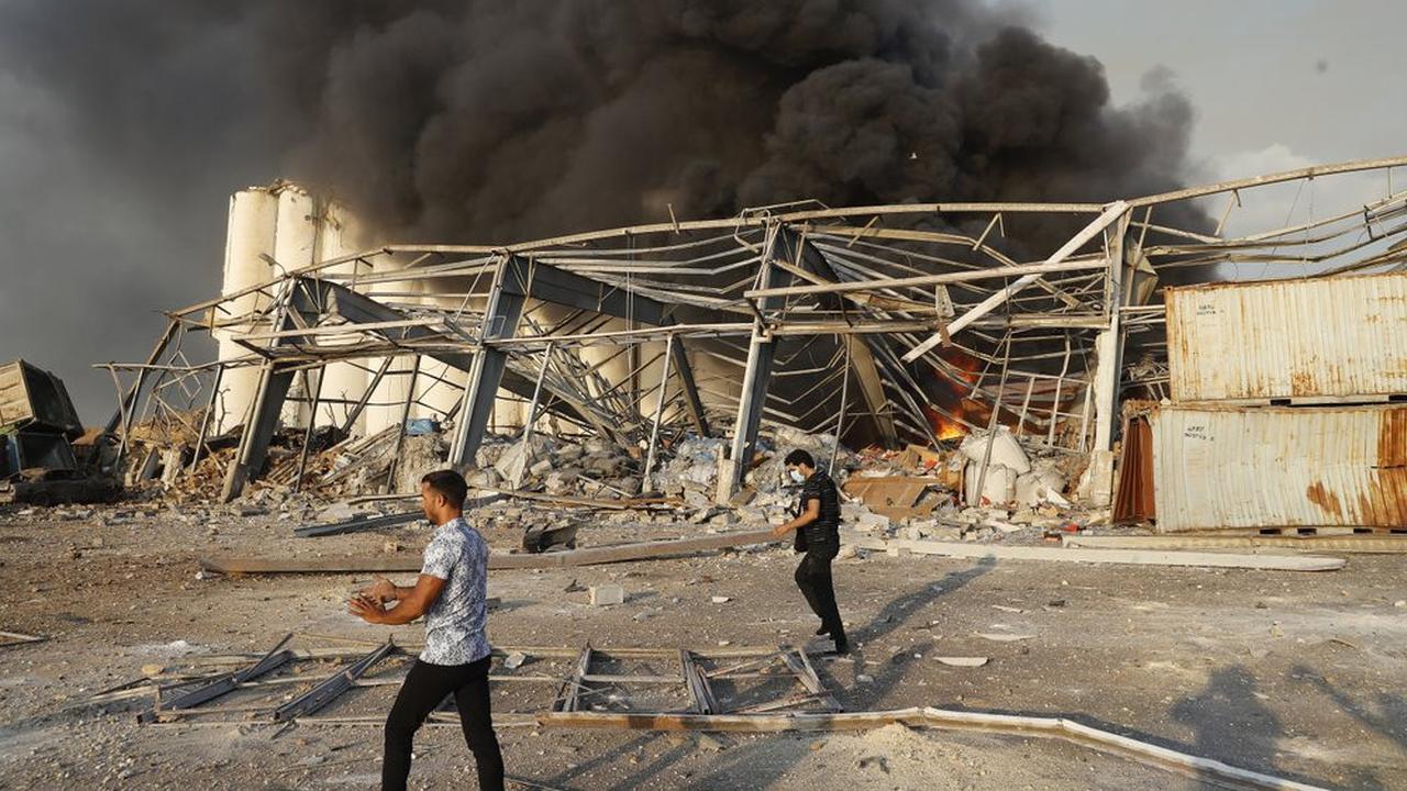 Situasi pasca-ledakan di Beirut, Lebanon pada Selasa 4 Agustus 2020 (AP Photo/Hassan Ammar)