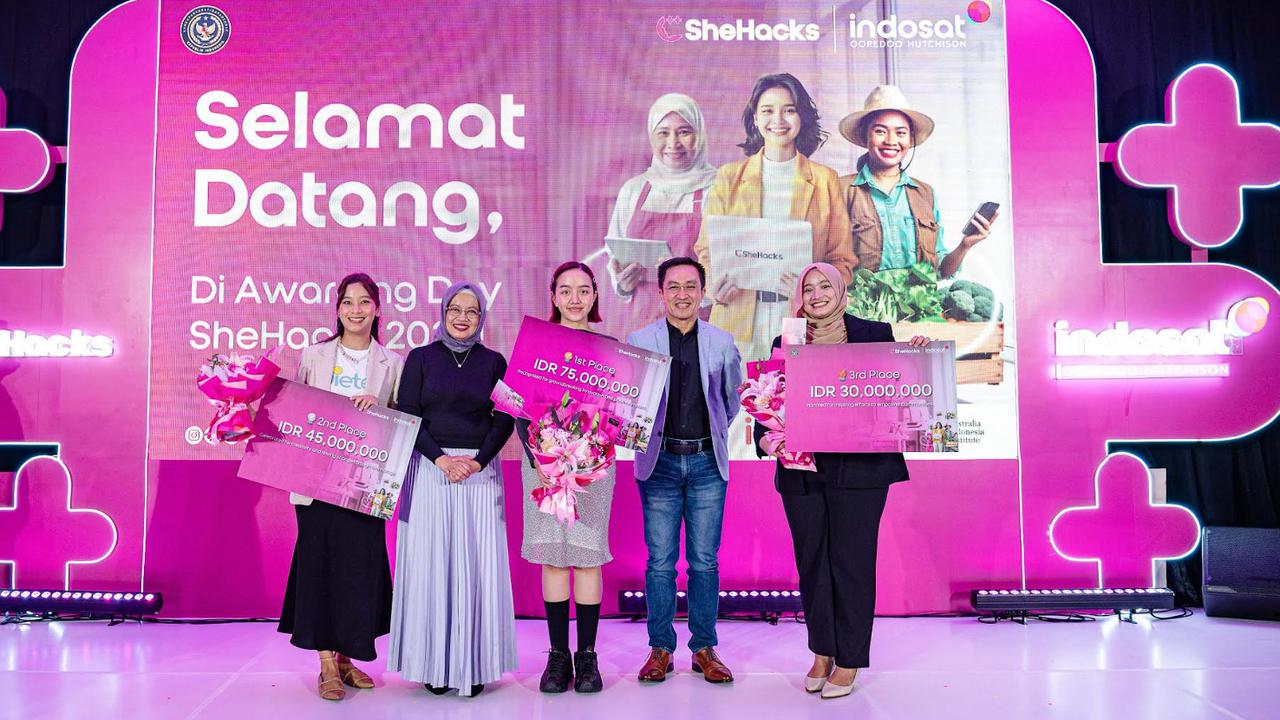 Indosat Umumkan Tiga Startup Perempuan Terbaik di SheHacks 2024