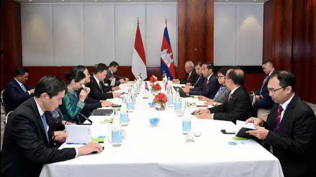 Presiden Jokowi Bertemu PM Kamboja Hun Manet