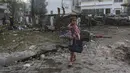 Perang ini merupakan yang paling mematikan dari lima perang di Gaza. (AP Photo/Abed Khaled)