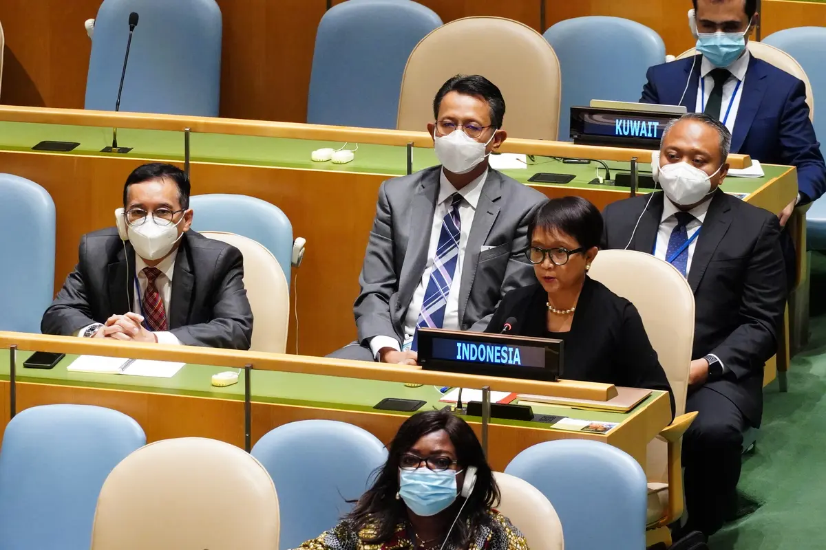 Menlu Retno Marsudi hadir dalam Sidang Majelis Umum PBB (UNGA) ke-76.