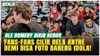 Momen Gemas, Ole Romeny Jadi Rebutan Foto Bareng Fans Cilik di Latihan Timnas Indonesia