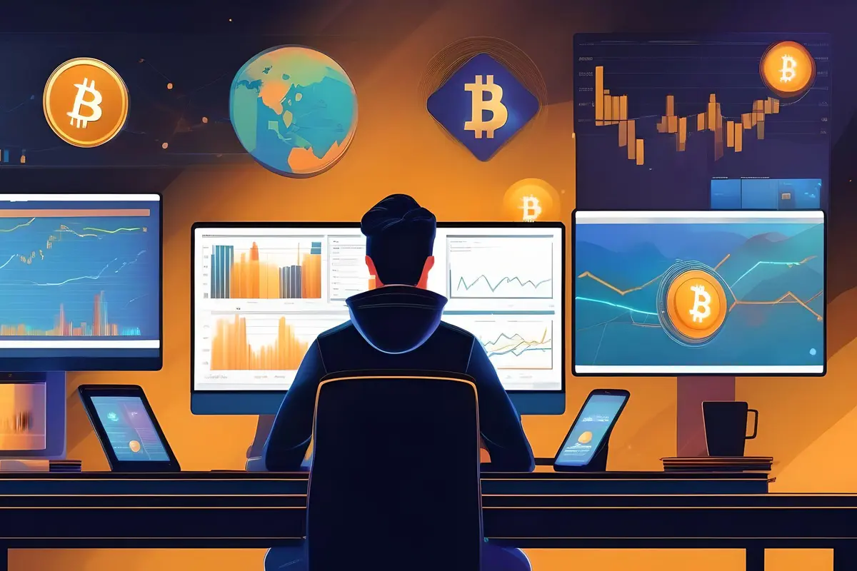 Ilustrasi harga kripto (Foto By AI)