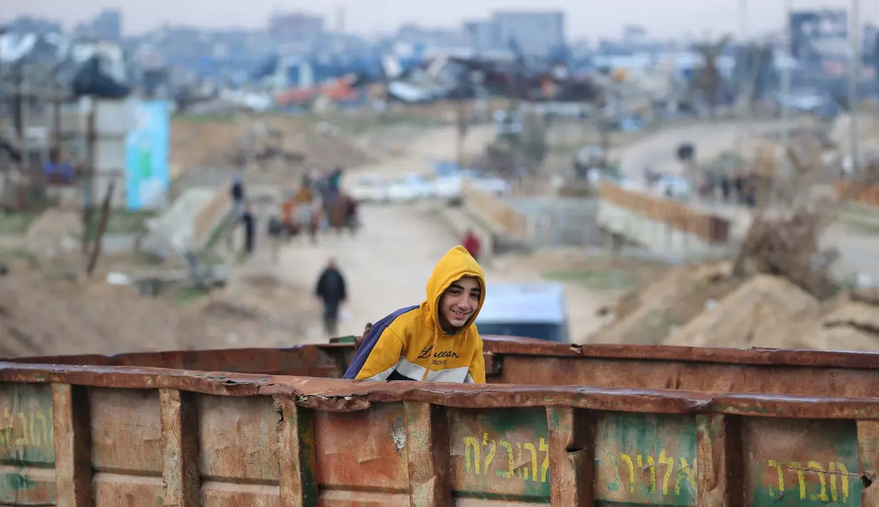 Koridor Netzarim merupakan area yang memisahkan wilayah selatan dan utara Gaza. (Eyad BABA/AFP)