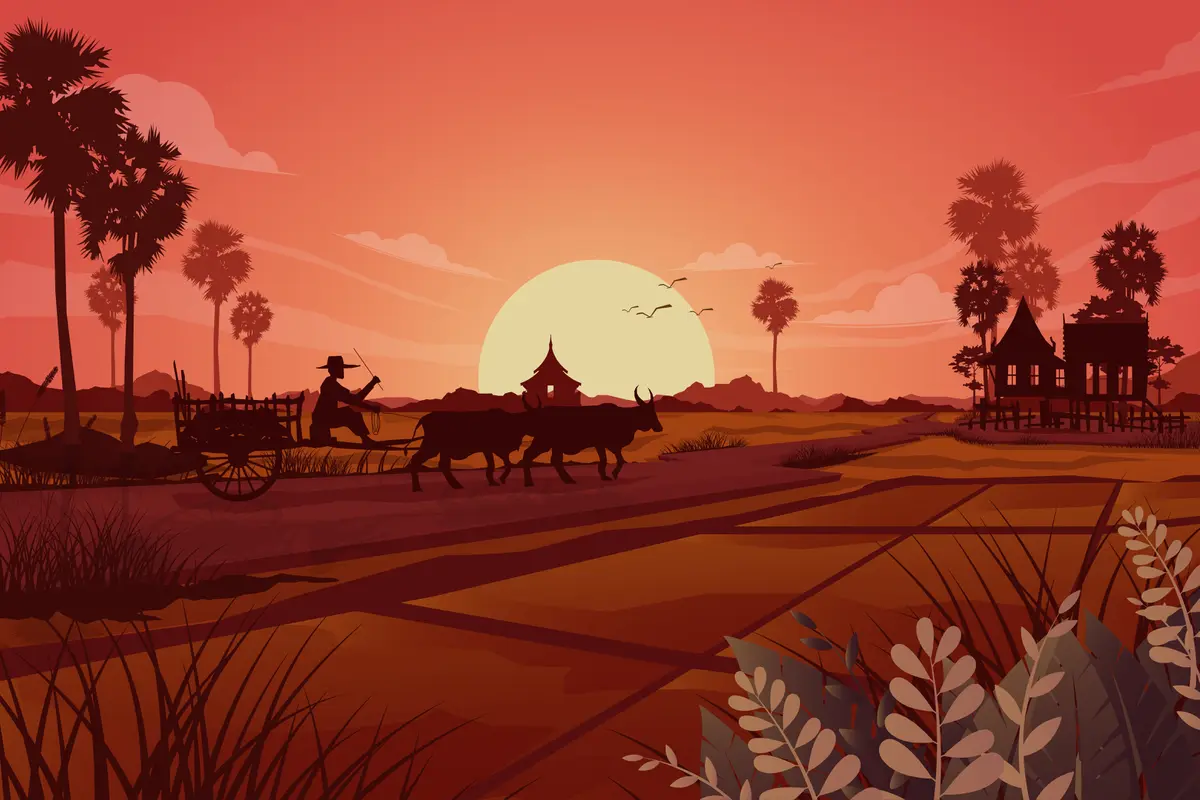 Ilustrasi Jawa, desa
