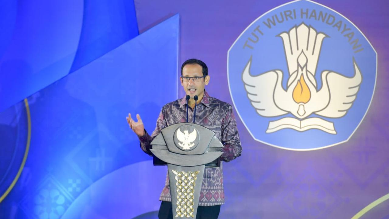 Nadiem Bungkam saat Ditanya Soal Kasus Perundungan dan Sentilan Jusuf Kalla