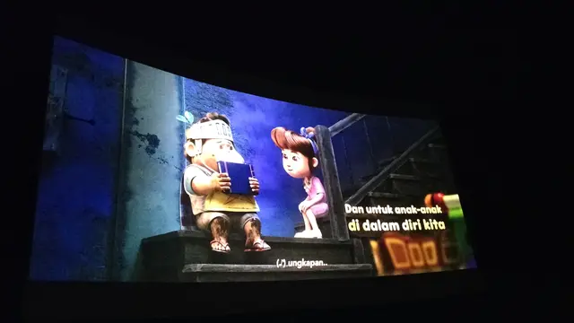 Film JUMBO untuk anak-anak di dalam diri kita pada salah satu adegan di trailer. (Foto: Liputan6.com/Rahmadina Sundari)