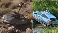Momen Mobil Google Maps Salah Jalan Sampai Ada yang Nyungsep (Sumber: Youtube/Gisela Gisela Treichler & Twitter/kegblgnunfaedh)