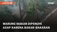 Beredar video yang menunjukkan sebuah warung makan dipenuhi oleh asap bakar. Para pengunjung yang datang pun tampak tak nyaman hingga akhirnya pemilik warung tegur pelaku