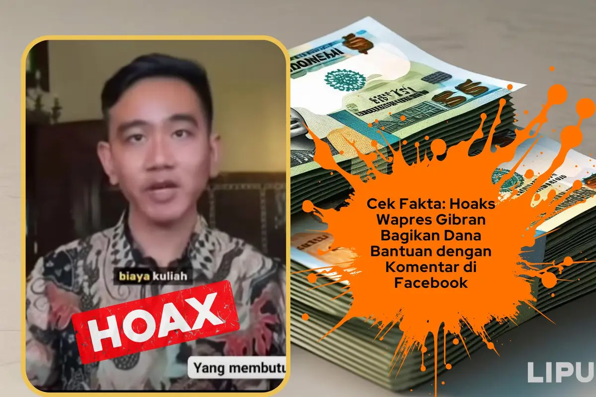 Cek fakta video Wapres Gibran bagikan bantuan dana