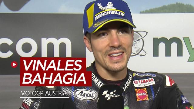 Berita video pembalap tim Monster Energy Yamaha, Maverick Vinales, merasa bahagia jelang balapan MotoGP Austria 2020. Ada apa?