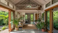 7 Model Rumah Mezzanine Atap Tinggi dengan Plafon Ekspos, Solusi Hunian Modern Fungsional