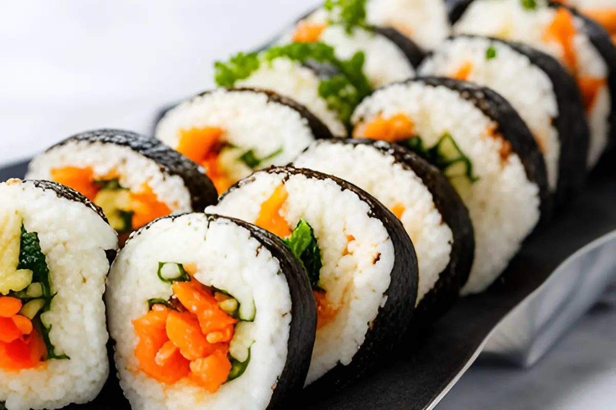 Yeoneo Gimbap – Nasi Gulung Isi Salmon dan Telur
