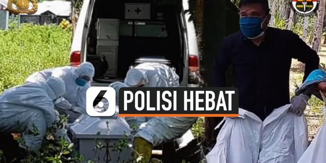 VIDEO: Hebat, Polisi Makamkan Jenazah Pasien Corona yang Terlantar