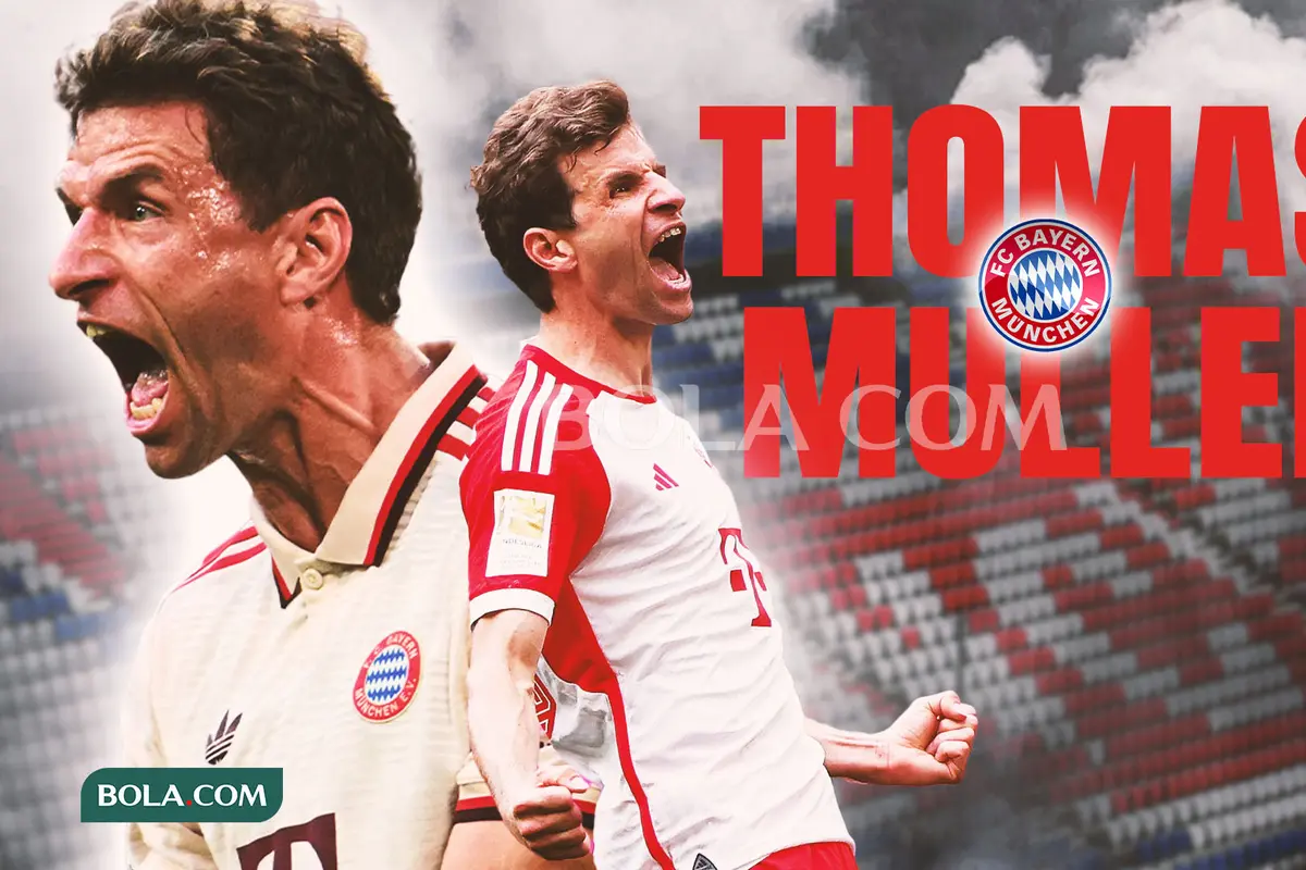 Bayern Munchen - Ilustrasi Thomas Muller
