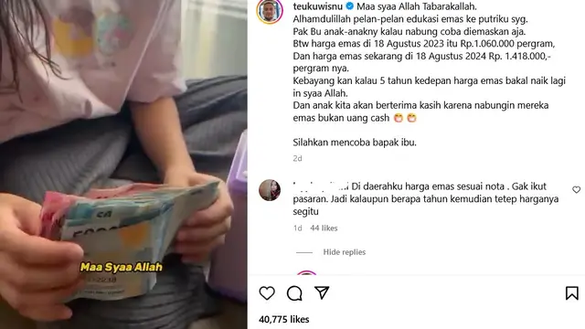 Unggahan Teuku Wisnu. (Instagram/ teukuwisnu)