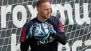 The Red Devils bakal menjalani laga tandang melawan Estonia di Stadion Lillekula Tallinn pada Rabu (21/6/2023) dini hari WIB. (KURT DESPLENTER / Belga / AFP)