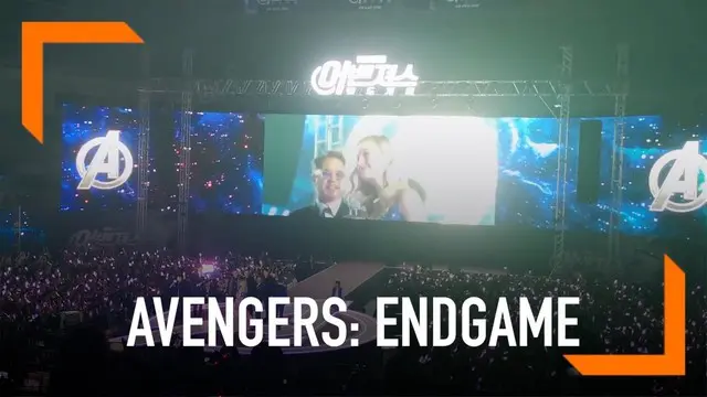 Para bintang Avengers: Endgame, beserta produser dan sutradara menggelar jumpa fan di Seoul, Korea Selatan. Suasana ramai dan seperti konser mewarnai acara jumpa fan.