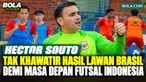 Pelatih Timnas Futsal Indonesia, Hector Souto, menegaskan bahwa menghadapi Brasil di VI Copa das Nações de Futsal 2026 merupakan tantangan besar. Timnas Futsal Indonesia dijadwalkan menghadapi Brasil pada 16 Oktober 2026 dan Tanjung Verde pada 17 O...