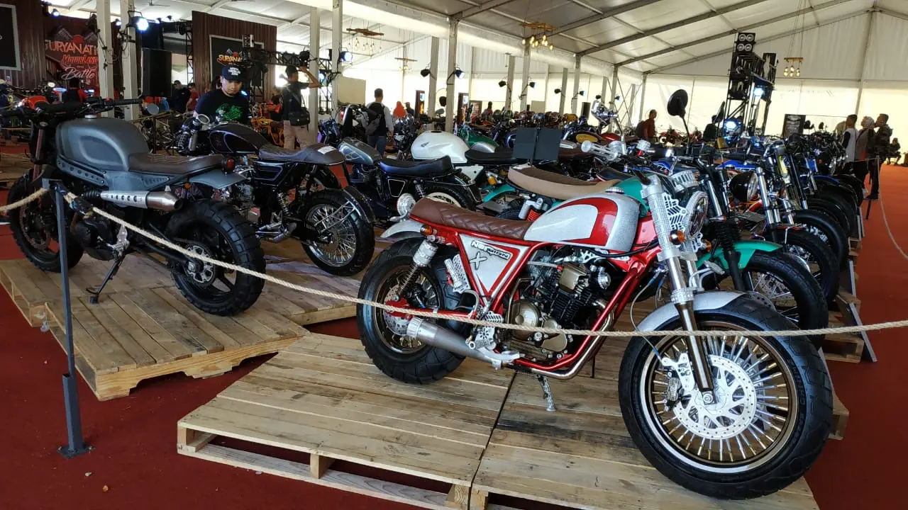 Adu Gengsi Ratusan Motor Custom di Suryanation 2018 Seri Terakhir (Arief A/Liputan6.com)