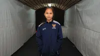 Karateka cantik Indonesia, Jehan Tasya, baru berusia 14 tahun (Helmi Fithriansyah/Liputan6.com)