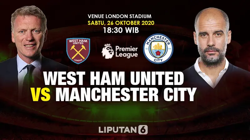 West Ham United - Manchester City - Liga Inggris