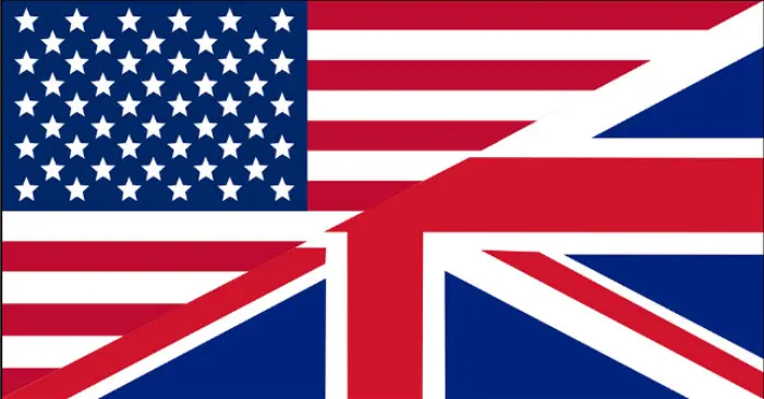 Ilustrasi bendera AS dan Inggris. (Sumber Pixabay)