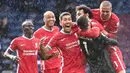 Liverpool merupakan satu-satunya klub di Liga Inggris yang belum pernah mencicipi kekalahan hingga pekan ini. The Reds sukses mengoleksi 15 poin dari 4 kemenangan dan 3 kali seri. Skuat asuhan Juergen Kopp tersebut saat ini menempati urutan kedua klasemen sementara. (AFP/Pool/Laurance Griffiths)