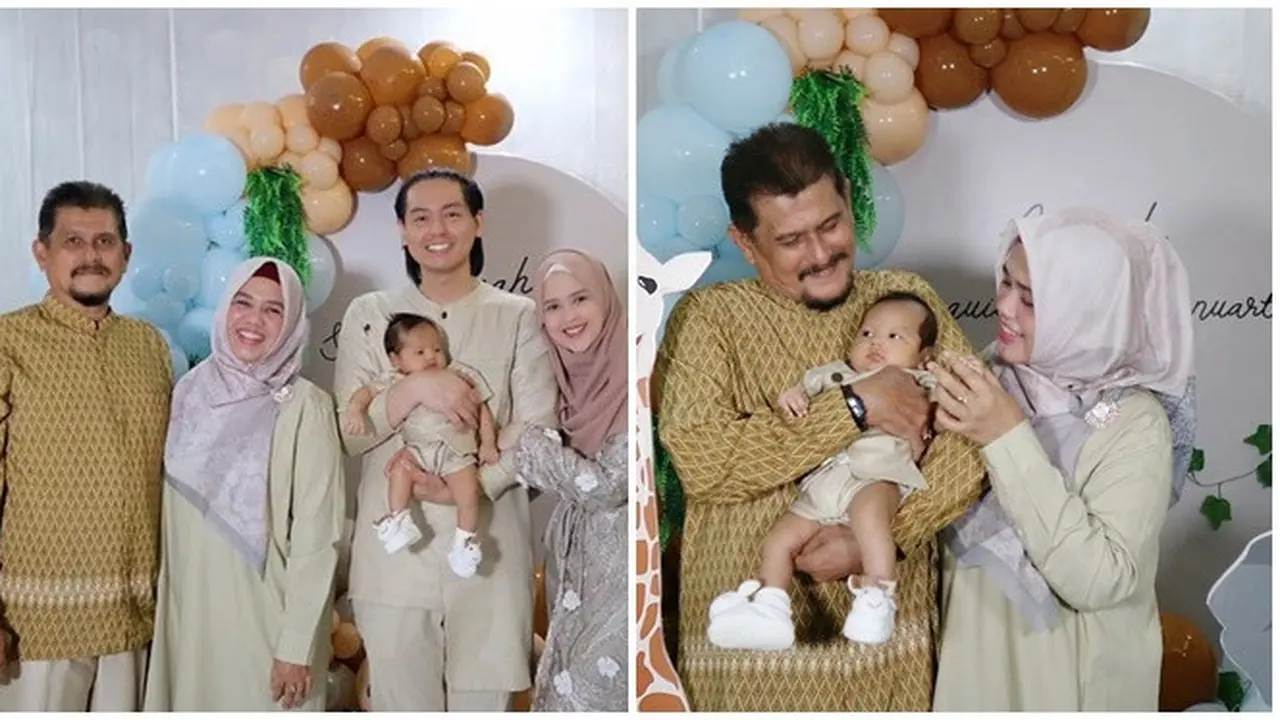 6 Potret Shaquille Kailli Danuarta Anak Cut Meyriska Bareng Kakek dan Neneknya